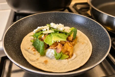 Taco Tinga de Pollo in een pan